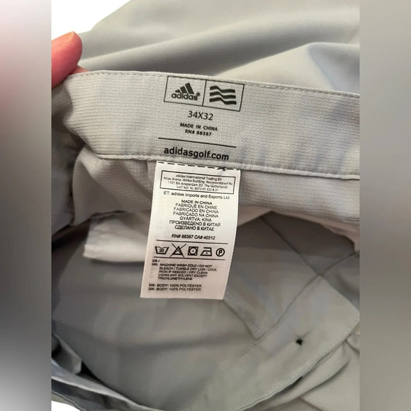 ADIDAS Golf Adizero Performance Men’s Pants W34 L32 Lightweight Gray - Picture 8 of 8